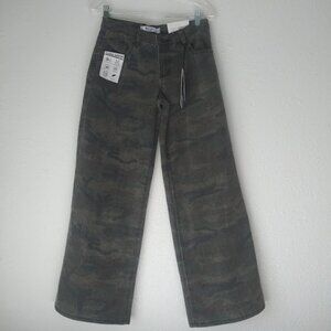 Refrain Los Angeles Women's size 1/25 Camo Print Wide Leg Jeans